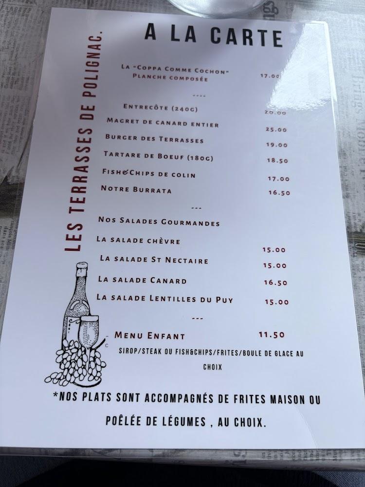 Les Terrasses de Polignac - Menu Image 2